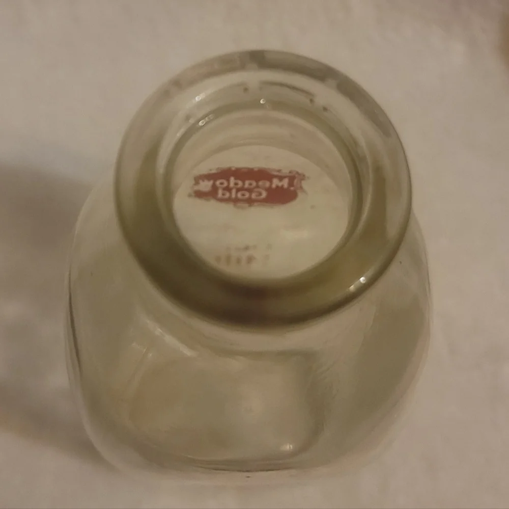 Vintage Meadow Gold Milk Bottle